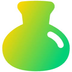 Circle Flask Icon from Plump Gradient Set