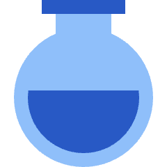 Circle Flask Icon from Sharp Flat Set