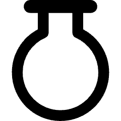 Circle Flask Icon from Core Remix Set