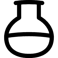 Circle Flask Icon from Flex Line Set