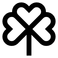 Clover Icon from Sharp Line Set