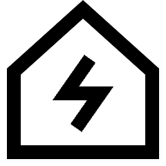 Eco House Icon from Sharp Line Set