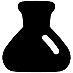 Erlenmeyer Flask Icon from Plump Solid Set