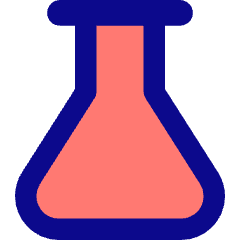 Erlenmeyer Flask Icon from Core Pop Set