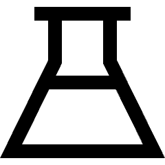 Erlenmeyer Flask Icon from Sharp Line Set