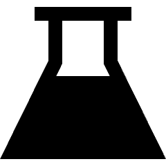 Erlenmeyer Flask Icon from Sharp Solid Set