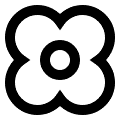 Flower Icon from Sharp Line Set