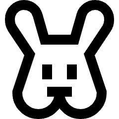 Rabbit Icon from Sharp Line Set