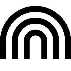 Rainbow Icon from Sharp Line Set