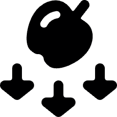 Science Apple Gravity Icon from Ultimate Bold Set