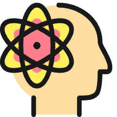 Science Brain Icon from Ultimate Colors Set