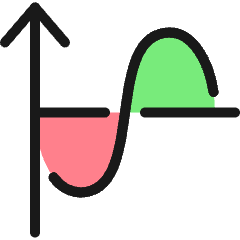 Science Graph Icon from Ultimate Colors Set