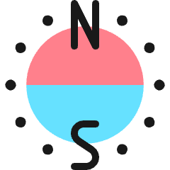 Science Magnet Icon from Ultimate Colors Set