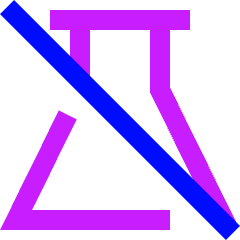 Science Off Experimental Feature Icon from Sharp Neon Set