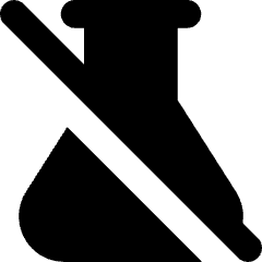 Science Off Experimental Feature Icon from Core Solid Set