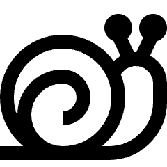 Snail Speed Slow Icon from Sharp Line Set