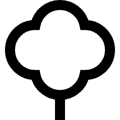 Tree 3 Icon from Sharp Line Set