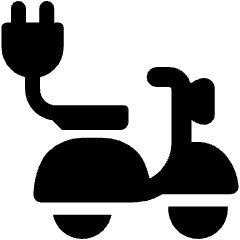Electric Scooter Charging Icon from Ultimate Bold Set
