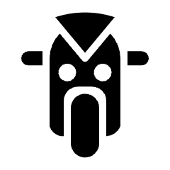 Motorbicycle Racing Icon from Nova Solid Set