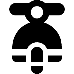 Motorbicycle Scooter 1 Icon from Nova Solid Set