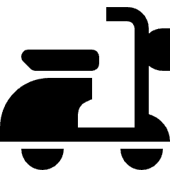 Motorbicycle Scooter Icon from Nova Solid Set