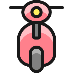 Scooter 1 Icon from Ultimate Colors Set