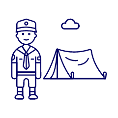Scout Camp 1 Illustration from UX Line Set