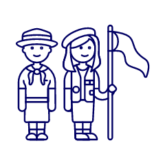 Scout Patron Group 1 Illustration from UX Line Set