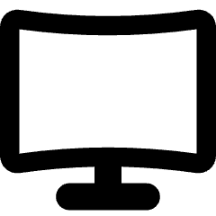 Screen Curve Icon from Core Remix Set