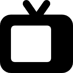 Screen Tv Icon from Micro Solid Set