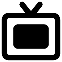 Screen Tv Icon from Core Remix Set