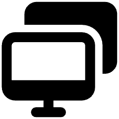 Computer Project Screen Icon from Ultimate Bold Set