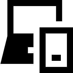 Device Laptop Phone Pairing Icon from Sharp Solid Set