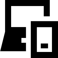 Device Laptop Phone Pairing Icon from Sharp Remix Set