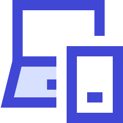 Device Laptop Phone Pairing Icon from Sharp Duo Set