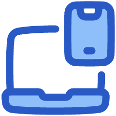 Device Laptop Phone Pairing Icon from Plump Duo Set