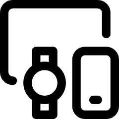 Device Phone Watch Tablet Icon from Core Line Set