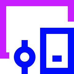 Device Phone Watch Tablet Icon from Sharp Neon Set