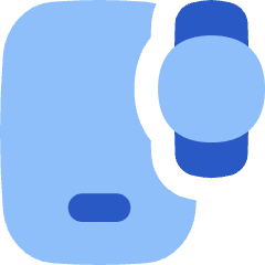 Phone Device Pairing Wearables Icon from Flex Flat Set