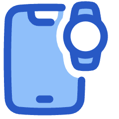Phone Device Pairing Wearables Icon from Plump Duo Set