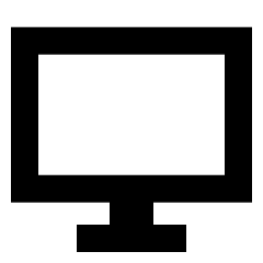 Screen 1 Icon from Sharp Solid Set