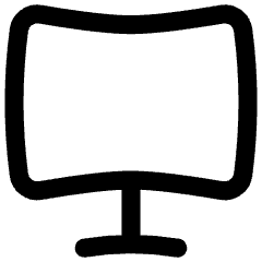 Screen Curve Icon from Flex Line Set