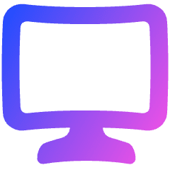 Screen Curve Icon from Plump Gradient Set