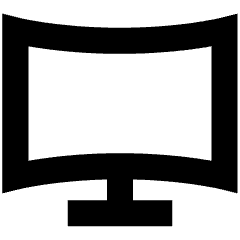 Screen Curve Icon from Sharp Remix Set