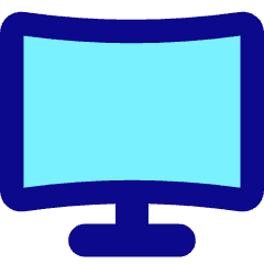Screen Curve Icon from Core Pop Set