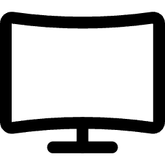 Screen Curve Icon from Core Line Set