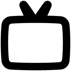 Screen Tv Icon from Plump Solid Set
