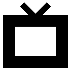 Screen Tv Icon from Sharp Solid Set