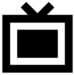 Screen Tv Icon from Sharp Remix Set