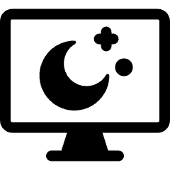 Technology Screensaver Sleep 1 Icon from Ultimate Bold Set
